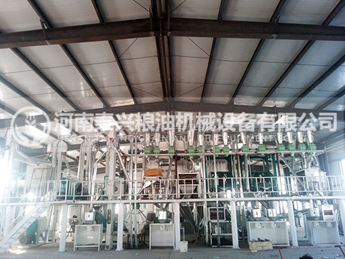 內(nèi)蒙古50噸玉米加工設備安裝案例